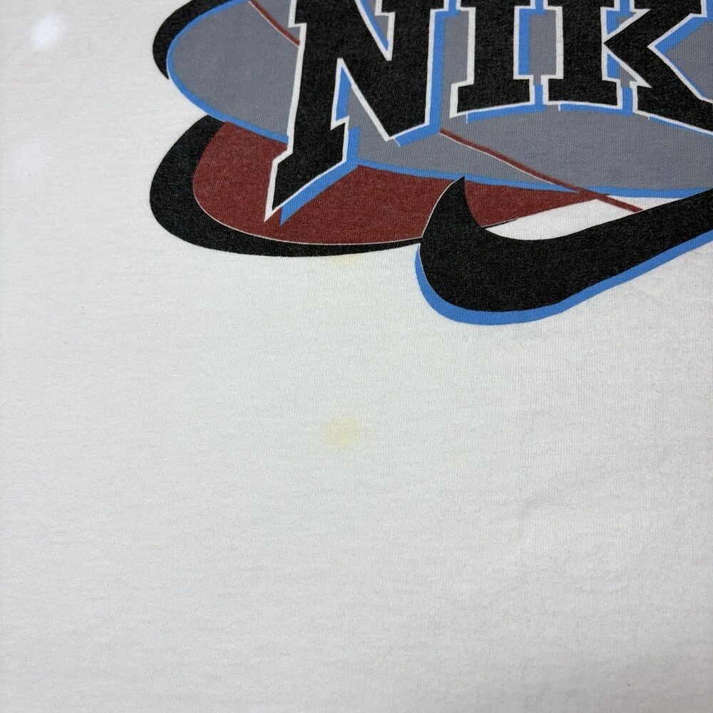 Rare Vintage NIKE Spell Out Men’s XL Basketball Graphic Tank Top T Shirt 80s 90s - Picture 3 of 6